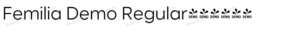 Femilia Demo Regular字体转换
